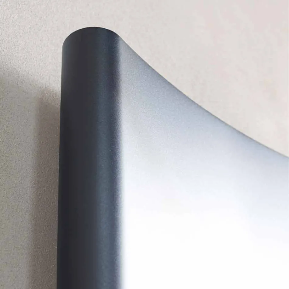 Pionowy, hydrauliczny grzejnik konstrukcyjny z aluminium do 1061 W - wygięty Viadurini