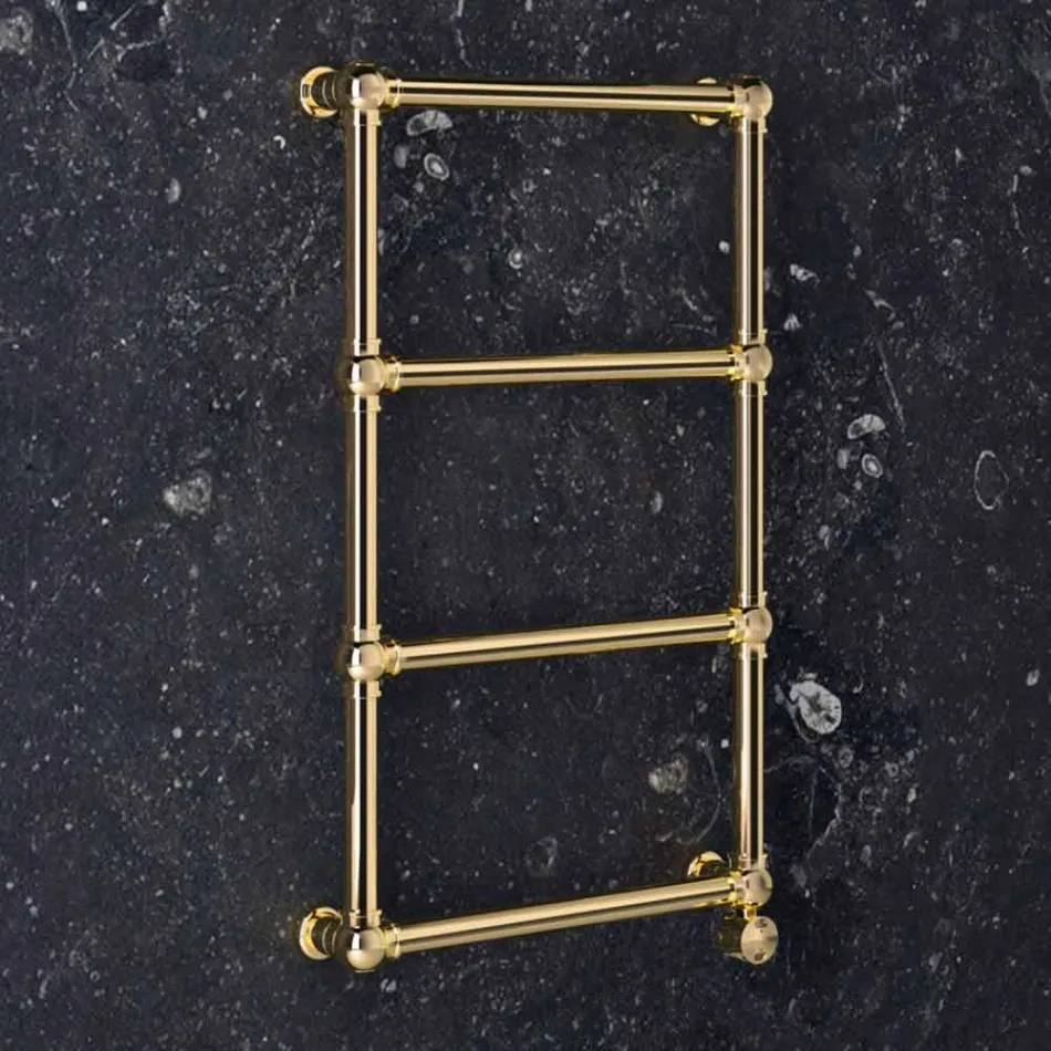 Elektryczny grzejnik modułowy z chromowanego lub złotego mosiądzu o mocy 200 W - Cezar Viadurini