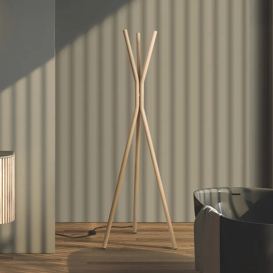 Wolnostojący stalowy grzejnik elektryczny z przełącznikiem nożnym - Tree Viadurini