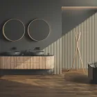 Wolnostojący stalowy grzejnik elektryczny z przełącznikiem nożnym - Tree Viadurini