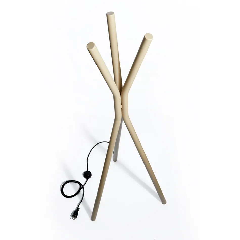 Wolnostojący stalowy grzejnik elektryczny z przełącznikiem nożnym - Tree Viadurini