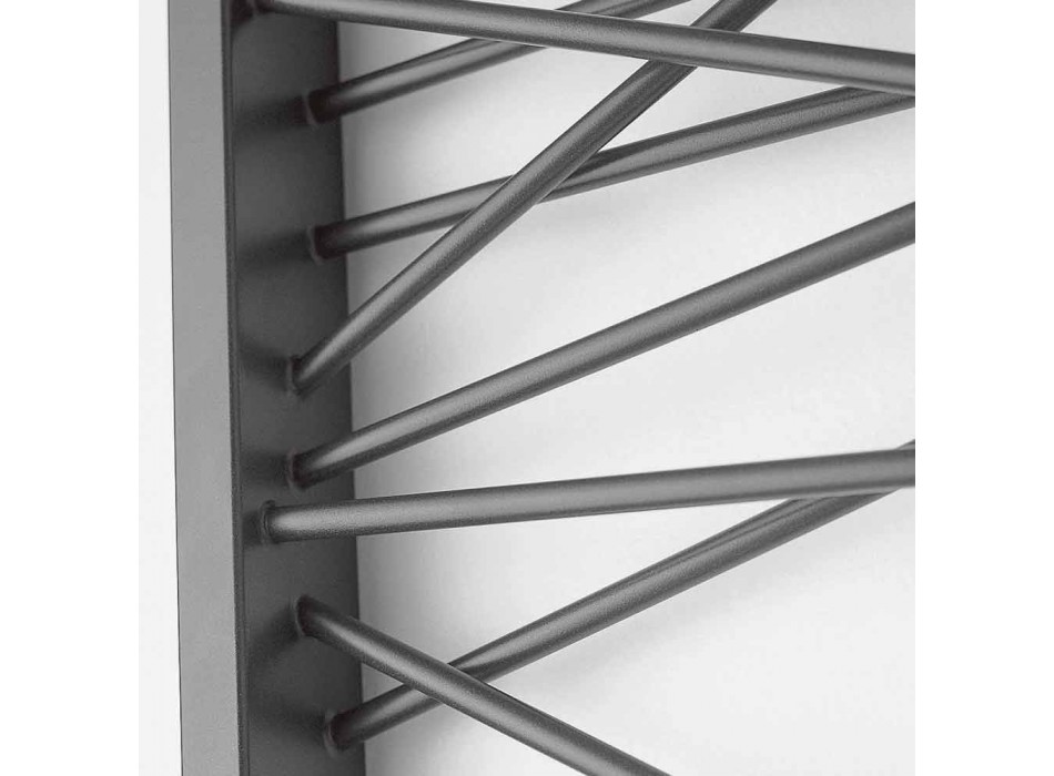 Elektryczne grzejniki ze stali, styl metropolita Mikado Scirocco H Viadurini