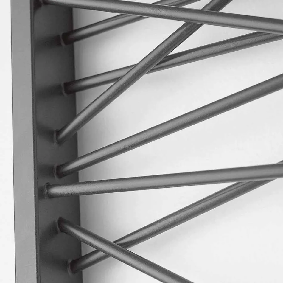 Elektryczne grzejniki ze stali, styl metropolita Mikado Scirocco H Viadurini