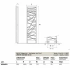 Elektryczne grzejniki ze stali, styl metropolita Mikado Scirocco H Viadurini