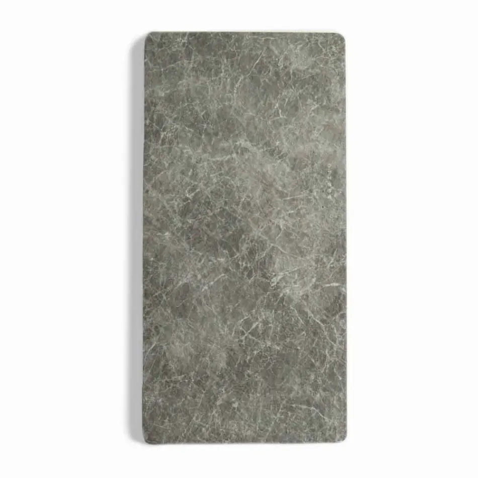 Elektryczny grzejnik ze szkła hartowanego z kamiennym wykończeniem Jonny Viadurini