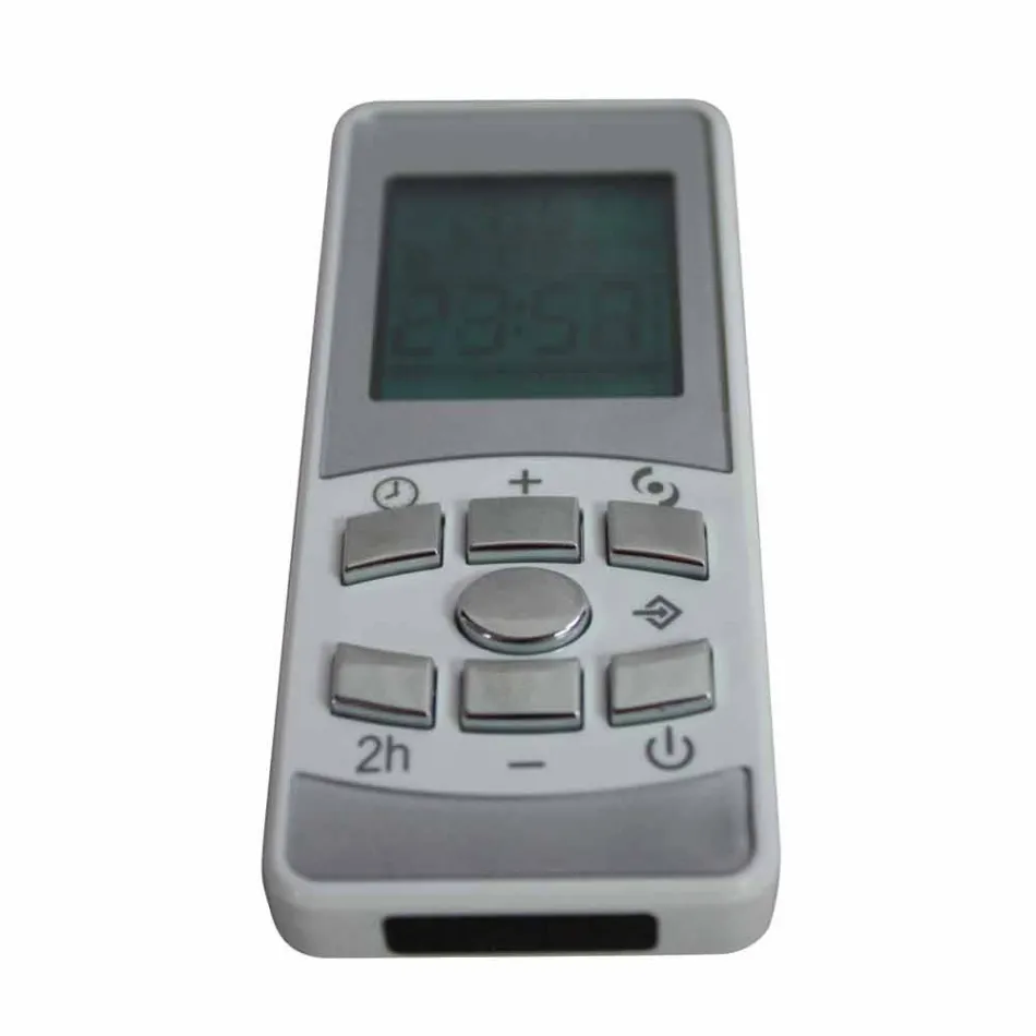 Elektryczny grzejnik ze szkła hartowanego z kamiennym wykończeniem Jonny Viadurini