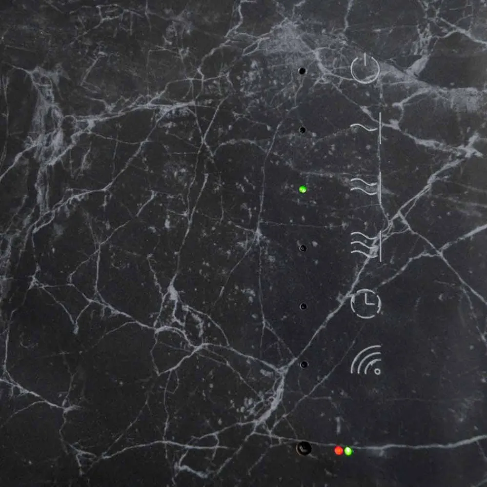 Elektryczny grzejnik ze szkła hartowanego z kamiennym wykończeniem Jonny Viadurini