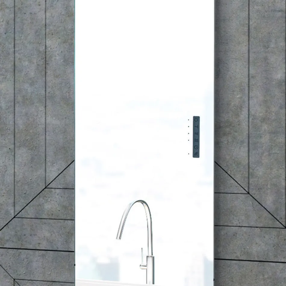 Grzejnik elektryczny wykonany ze szkła i aluminium Made in Italy - Glazura Viadurini