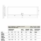 pionowy grzejnik elektryczny z pokrywą ze stali Scirocco H Światła Viadurini