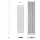 Elektryczne grzejniki pionowe nowoczesny design New Dress od Scirocco H Viadurini