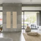 Grzejnik Hybrydowy we Włoskim Proszku Marmurowym z Efektem Drewna - Wood50 Viadurini