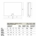 Hydrauliczny radiator konstrukcja, stalowa osłona, Scirocco H Światło Viadurini