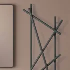 Stalowy grzejnik hydrauliczny z rurami o przekroju okrągłym Made in Italy - losowy Viadurini