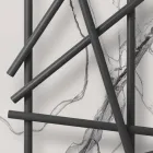 Stalowy grzejnik hydrauliczny z rurami o przekroju okrągłym Made in Italy - losowy Viadurini