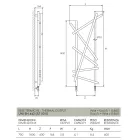 Stalowy grzejnik hydrauliczny z rurami o przekroju okrągłym Made in Italy - losowy Viadurini