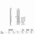 Stal hydrauliczny Termoarredo, półki dębowe, Utility Scirocco H Viadurini