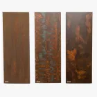 Grzejnik hydrauliczny z włoskiego proszku marmurowego z efektem Cortena - Linie Viadurini