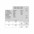 Pionowy hydrauliczny grzejnik ścienny o nowoczesnym designie do 1224 Watt - Regolo Viadurini