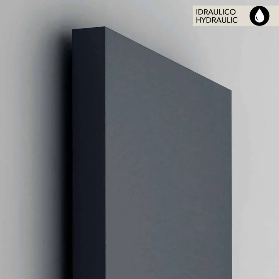 hydraulicznego grzejnik pionowy, stalowa osłona, Scirocco godzin światła Viadurini