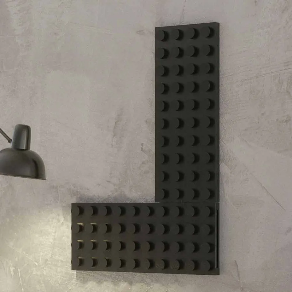 Termoarredo lego nowoczesny elektryczny kolorowe, Cegła przez Scirocco H Viadurini