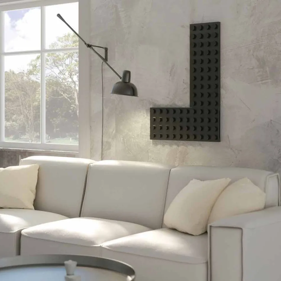 Termoarredo lego nowoczesny elektryczny kolorowe, Cegła przez Scirocco H Viadurini