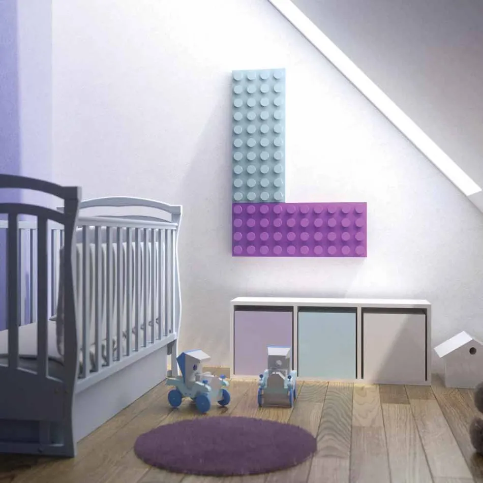 Termoarredo elektryczny projekt Lego Brick made in Italy Scirocco H Viadurini