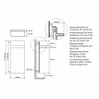 Wieszak na ręczniki do grzejników, konstrukcja pionowa Hydrauliczny do 719 watów - Rebel Viadurini