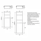 Wieszak na ręczniki do grzejników, konstrukcja pionowa Hydrauliczny do 719 watów - Rebel Viadurini