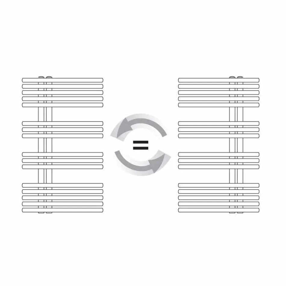 Nowoczesny, ścienny podgrzewacz do ręczników do 690 W - Peacock Viadurini