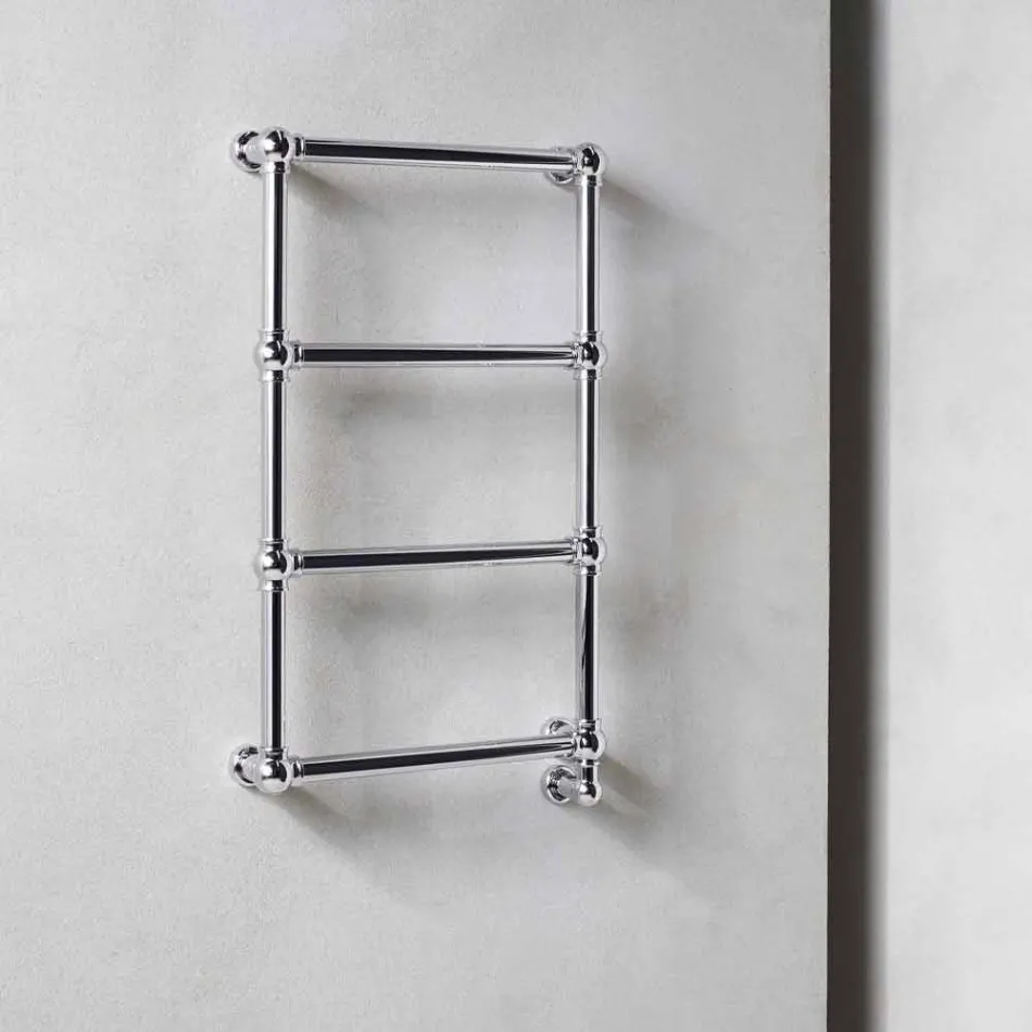 Elektryczny podgrzewacz do ręczników, chrom, mosiężny wzór 200 W - Caesar Viadurini