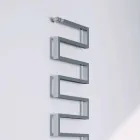 Termoarredo pionowy hydrauliczny chrom Wąż według Scirocco H Viadurini