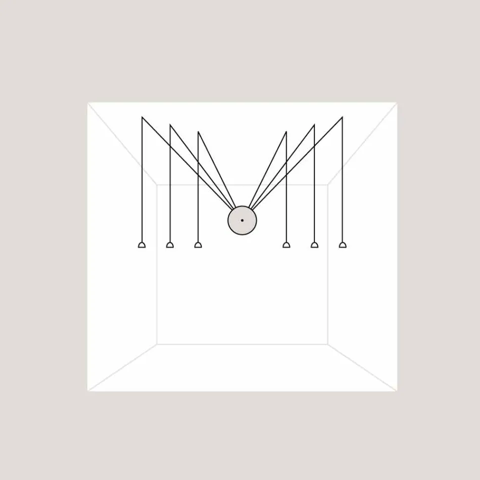 TOSCOT Apuan podstawa systemu rozeta 230v Wykonane w Toskanii Viadurini