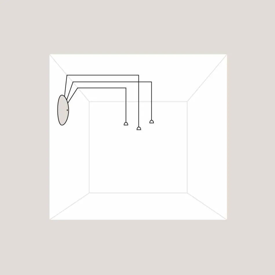 TOSCOT Apuan podstawa systemu rozeta 230v Wykonane w Toskanii Viadurini