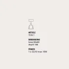 Toscot Piastra lampka ścienna regulowane światło Viadurini