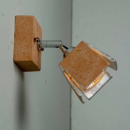 Toscot Piastra lampka ścienna regulowane światło Viadurini