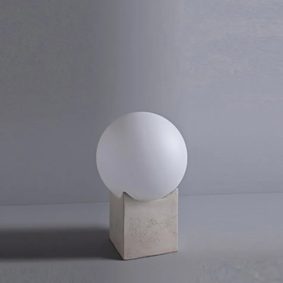 Zewnętrzny słup oświetleniowy Toscot Atlante z terakoty wyprodukowany w Toskanii Viadurini