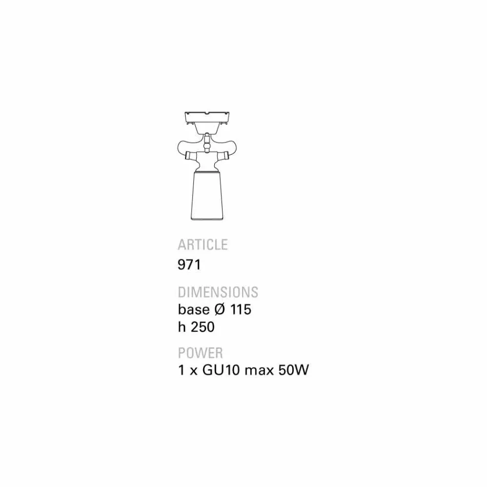TOSCOT Battersea reflektor ceramiczny strop, nowoczesny design Viadurini