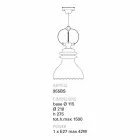 TOSCOT battersea lampa zawiesina ceramiczna konstrukcja Viadurini