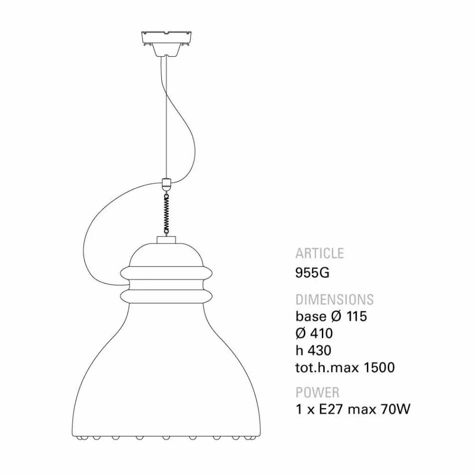 TOSCOT battersea Współczesna zawieszki lampy ceramiczne Viadurini