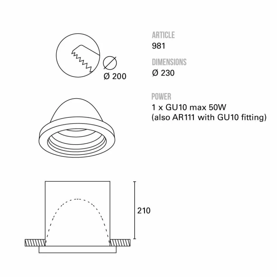 TOSCOT Kras latarnia zbudowana O23 cm wykonany w Toskanii Viadurini