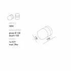 TOSCOT Chapeau! Lampa ściana / ręcznie podwieszane Toskania Viadurini