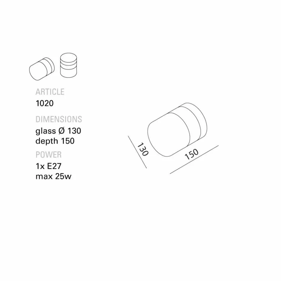 TOSCOT Chapeau! Lampa ściana / ręcznie podwieszane Toskania Viadurini