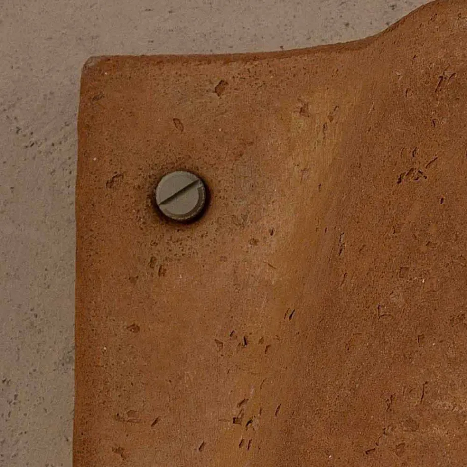 Lampa ścienna wewnętrzna / zewnętrzna z terakoty Toscot Lido wyprodukowana we Włoszech Viadurini