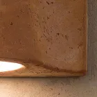 Lampa ścienna wewnętrzna / zewnętrzna z terakoty Toscot Lido wyprodukowana we Włoszech Viadurini