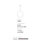 Lampa wisząca Toscot Newton w nowoczesnym stylu z terakoty Viadurini