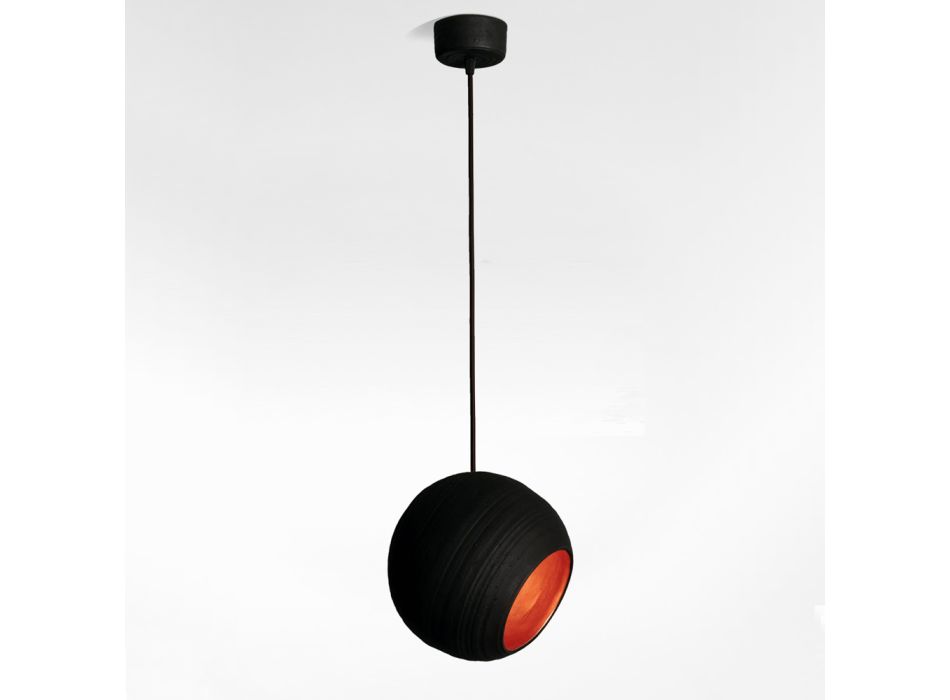 Lampa wisząca Toscot Newton w nowoczesnym stylu z terakoty Viadurini