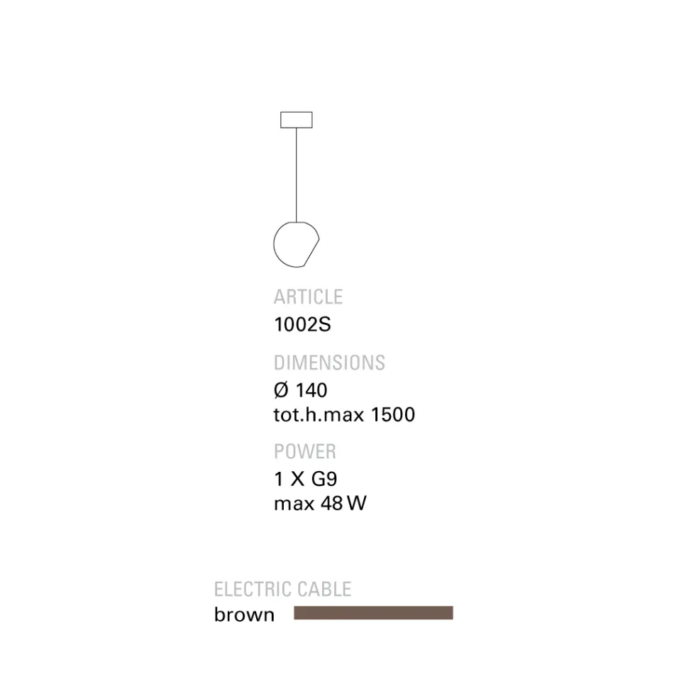 Lampa wisząca Toscot Newton w nowoczesnym stylu z terakoty Viadurini