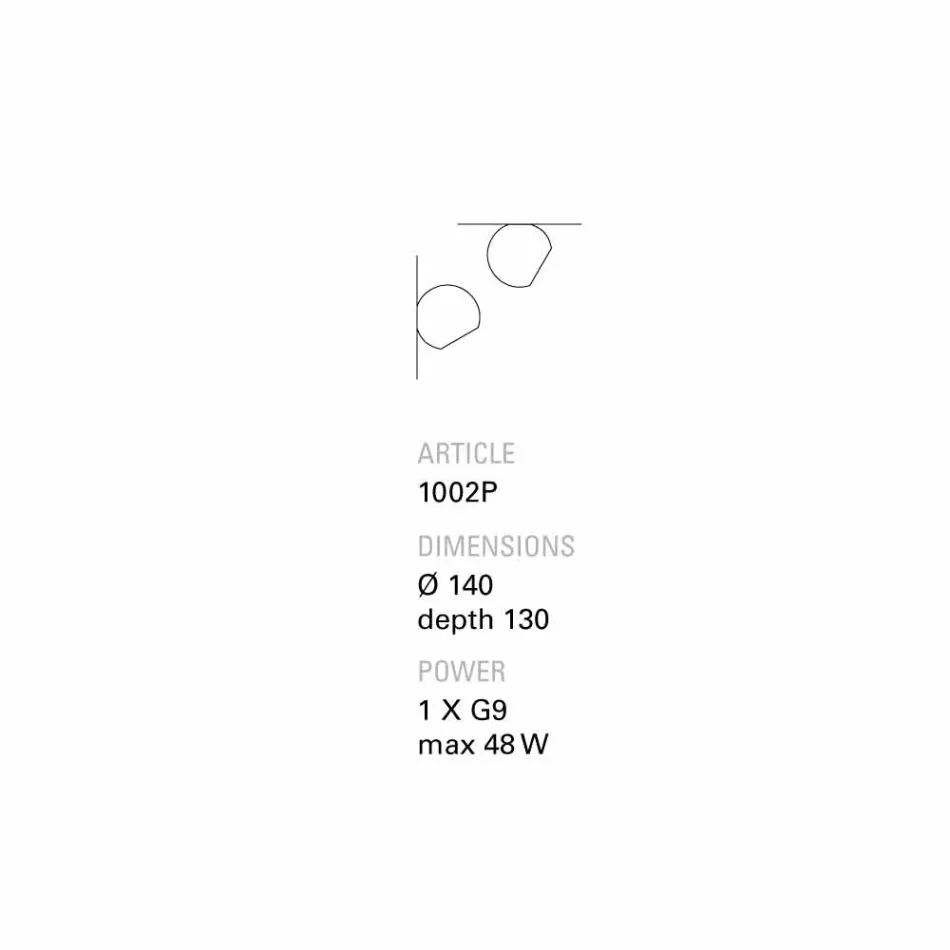 Sufit TOSCOT Newton / ściana nachylona terakota Viadurini