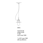 Lampa wisząca z terakoty Toscot Novecento z rozetą Viadurini
