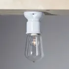 TOSCOT XX wieku nowoczesny sufit światło terakota i szkło Viadurini